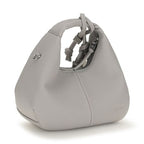Gray Polyester Shoulder Bag