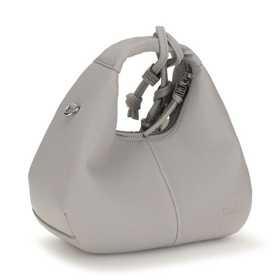 Gray Polyester Shoulder Bag