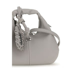 Gray Polyester Shoulder Bag