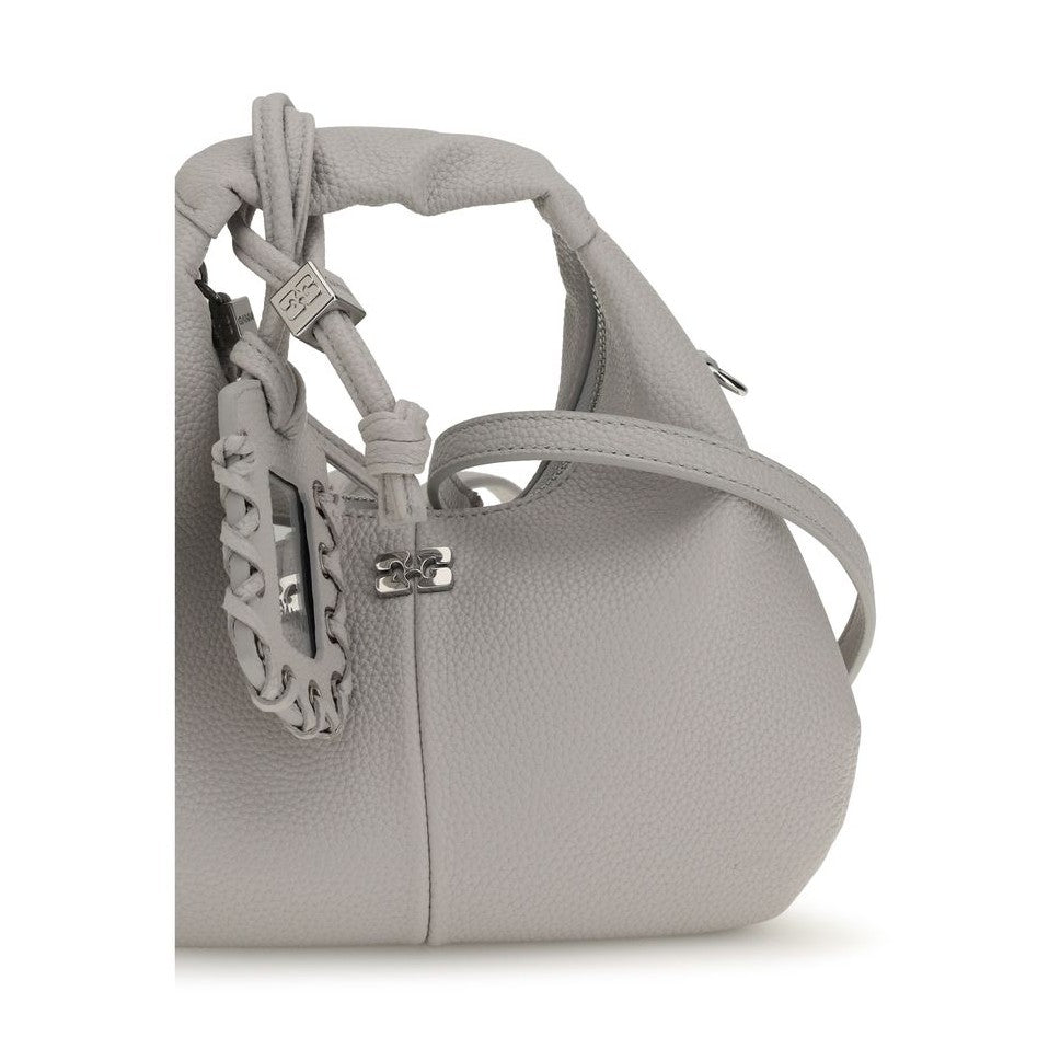 Gray Polyester Shoulder Bag