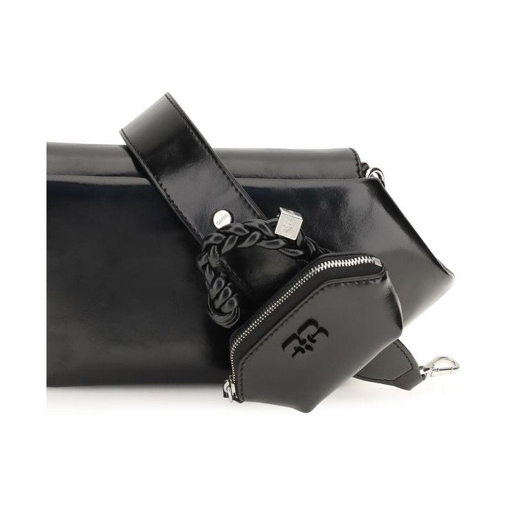 Black Polyethylene Shoulder Bag