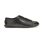 Black Calf Leather Bos Taurus Low Top Sneakers