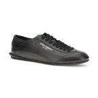 Black Calf Leather Bos Taurus Low Top Sneakers