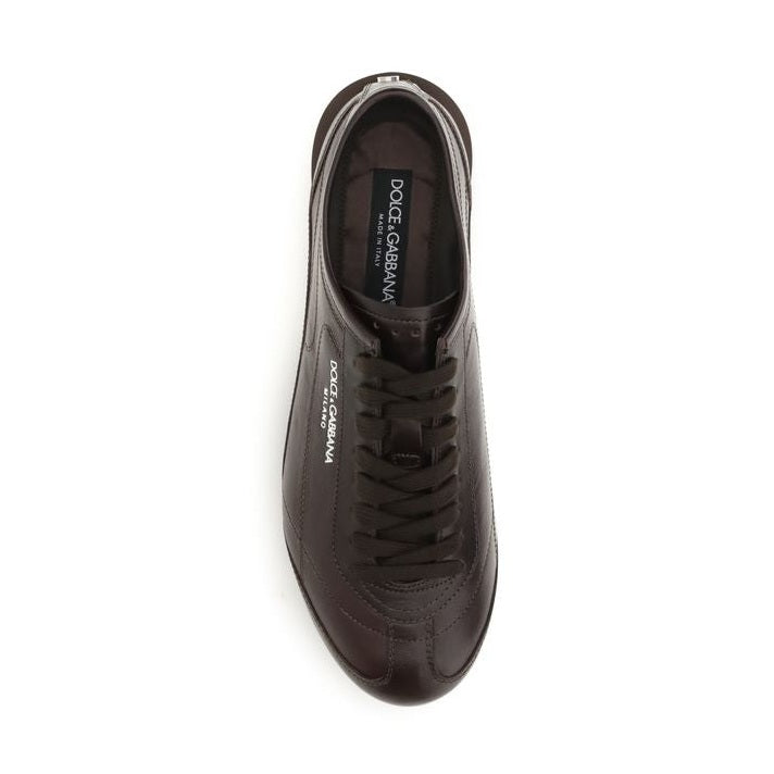 Brown Calf Leather Bos Taurus Low Top Sneakers