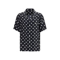 Black Silk Pattern Shirt