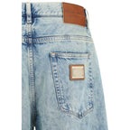 Blue Cotton Relaxed Fit Jeans