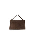 Brown Suede Leather Shoulder Bag