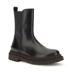 Black Calf Leather Bos Taurus Chelsea Boots