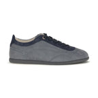 Gray Calf Leather Bos Taurus Low Top Sneakers
