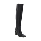 Black Calfskin Over The Knee