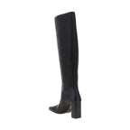 Black Calfskin Over The Knee