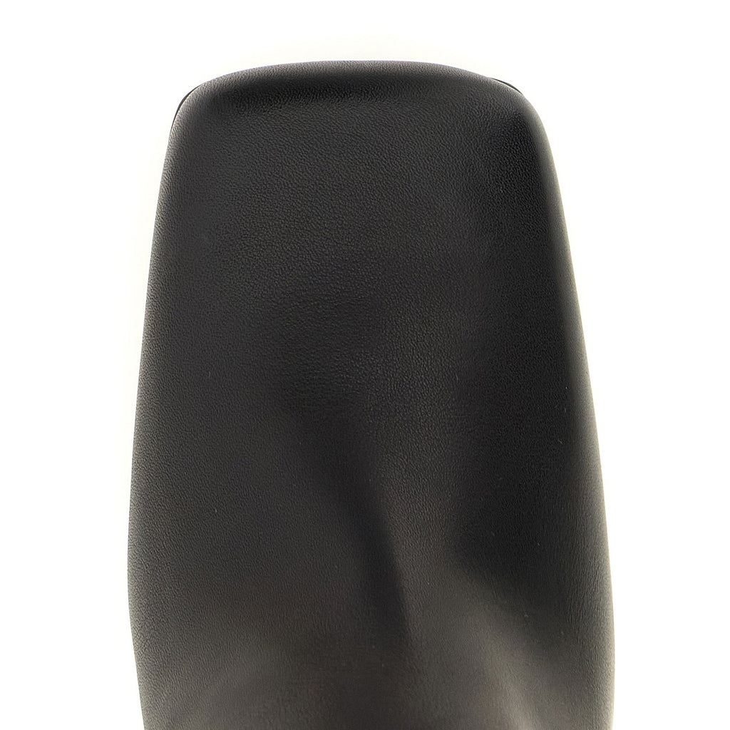 Black Calfskin Over The Knee