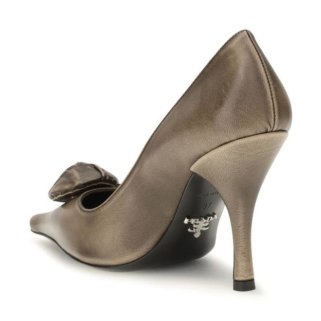 Brown Calf Leather Bos Taurus High Heel Pumps