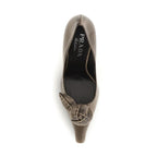 Brown Calf Leather Bos Taurus High Heel Pumps