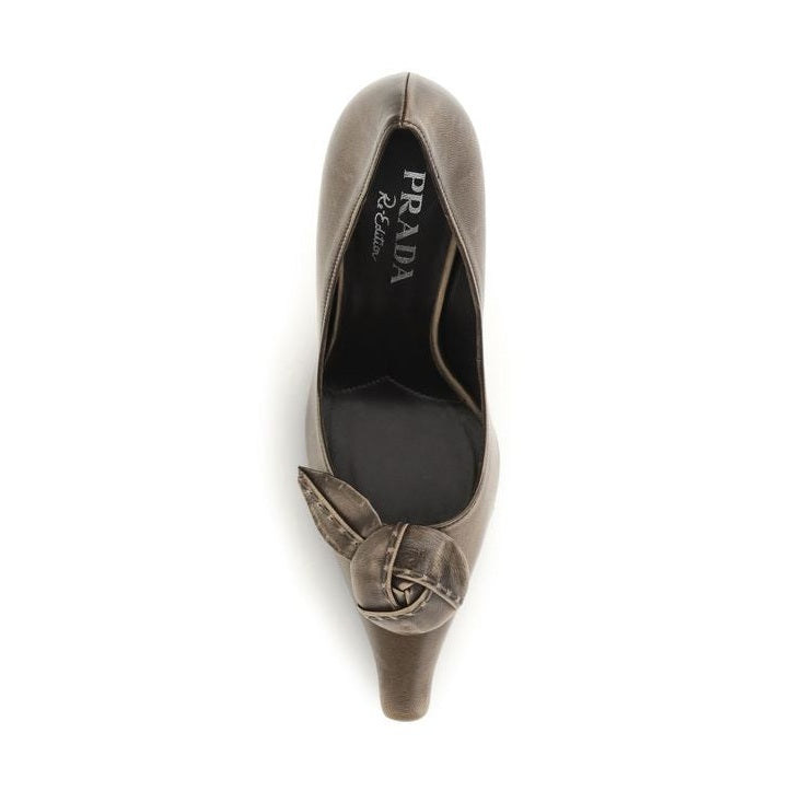 Brown Calf Leather Bos Taurus High Heel Pumps
