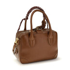 Brown Calf Leather Bos Taurus Handbag