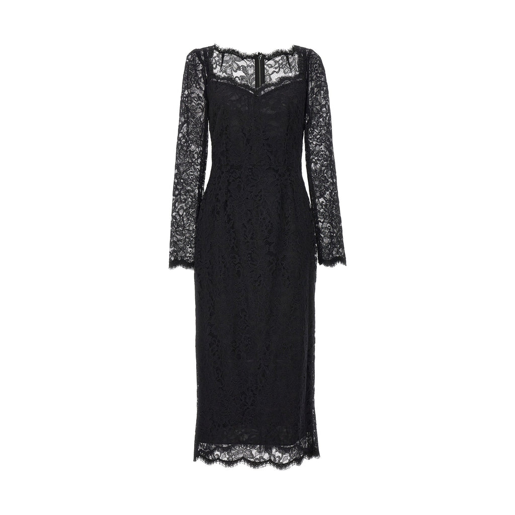 Black Polyamide Casual Dress
