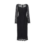 Black Polyamide Casual Dress