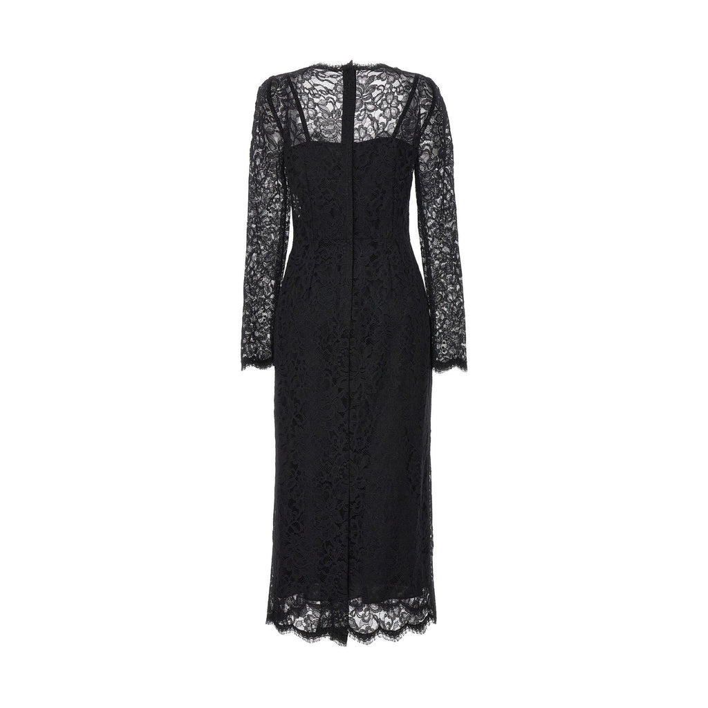 Black Polyamide Casual Dress
