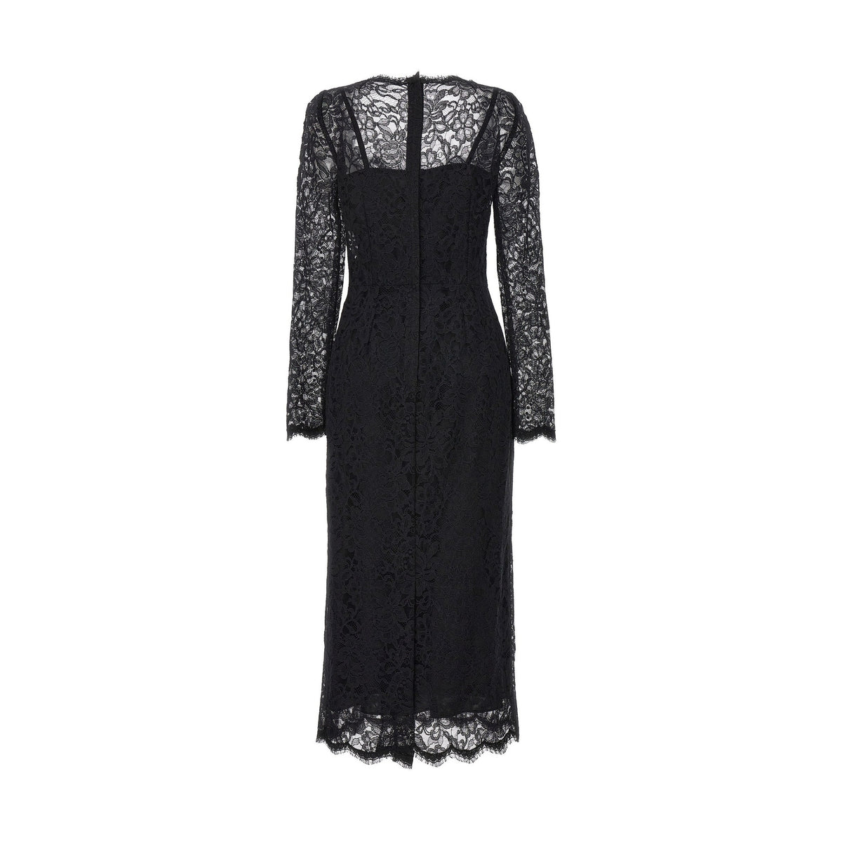 Black Polyamide Casual Dress