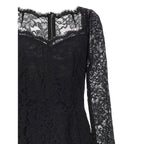 Black Polyamide Casual Dress
