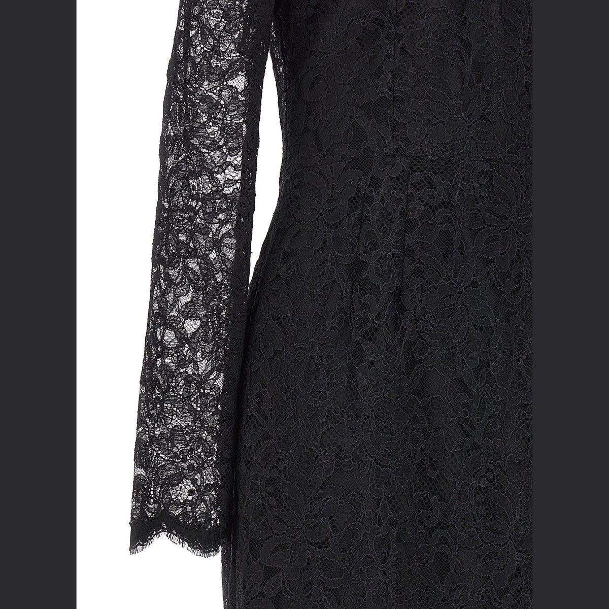 Black Polyamide Casual Dress