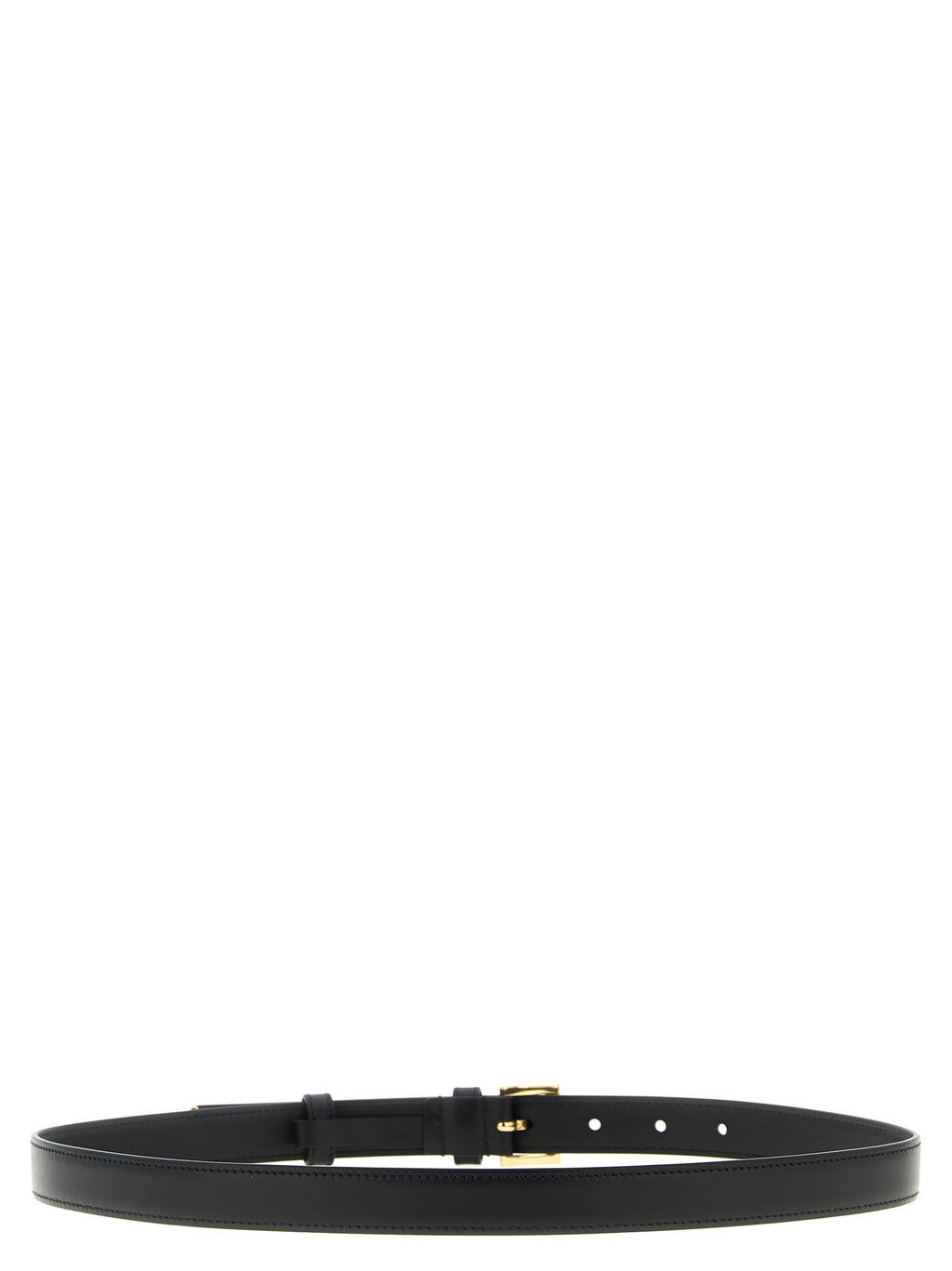 Black Calfskin Regular Belt