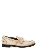 White Calfskin Slip-On Loafers