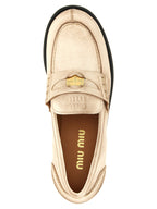 White Calfskin Slip-On Loafers