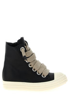 Bicolor Calfskin High Top Sneakers