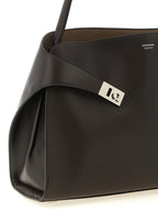 Brown Calfskin Shoulder Bag