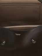 Brown Calfskin Shoulder Bag
