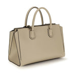 Beige Calf Leather Bos Taurus Handbag