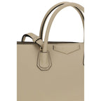 Beige Calf Leather Bos Taurus Handbag