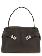 Brown Calfskin Shoulder Bag
