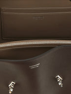Brown Calfskin Shoulder Bag