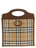 Beige Cotton Handbag