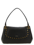 Black Lamb Leather Shoulder Bag
