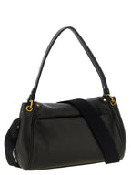 Black Lamb Leather Shoulder Bag