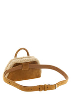 Beige Cowhide Crossbody Bag