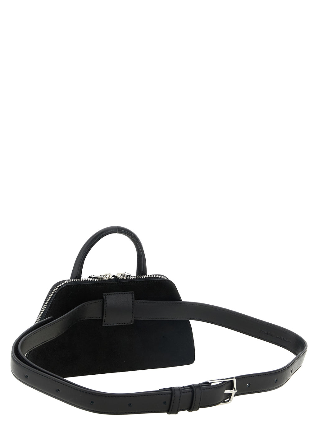 Black Cowhide Crossbody Bag