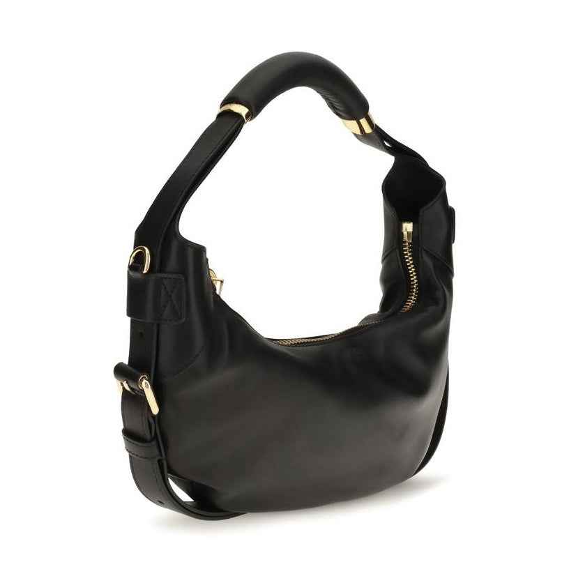 Black Calf Leather Bos Taurus Handbag