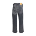 Black Cotton Relaxed Fit Jeans