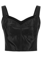 Black Polyamide Tank Tops