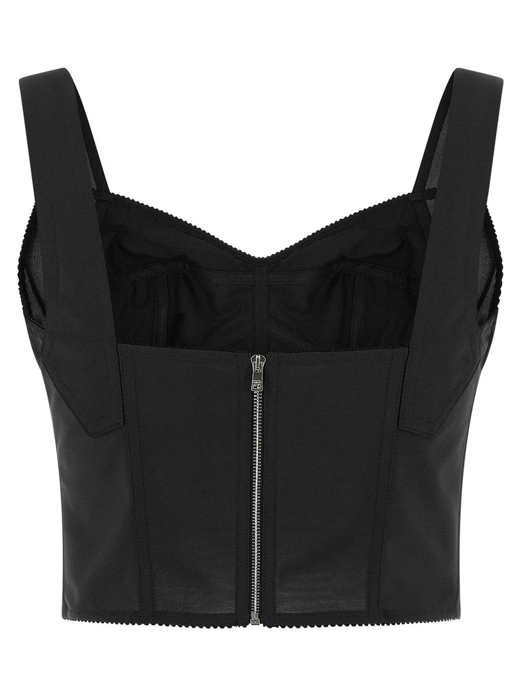 Black Polyamide Tank Tops