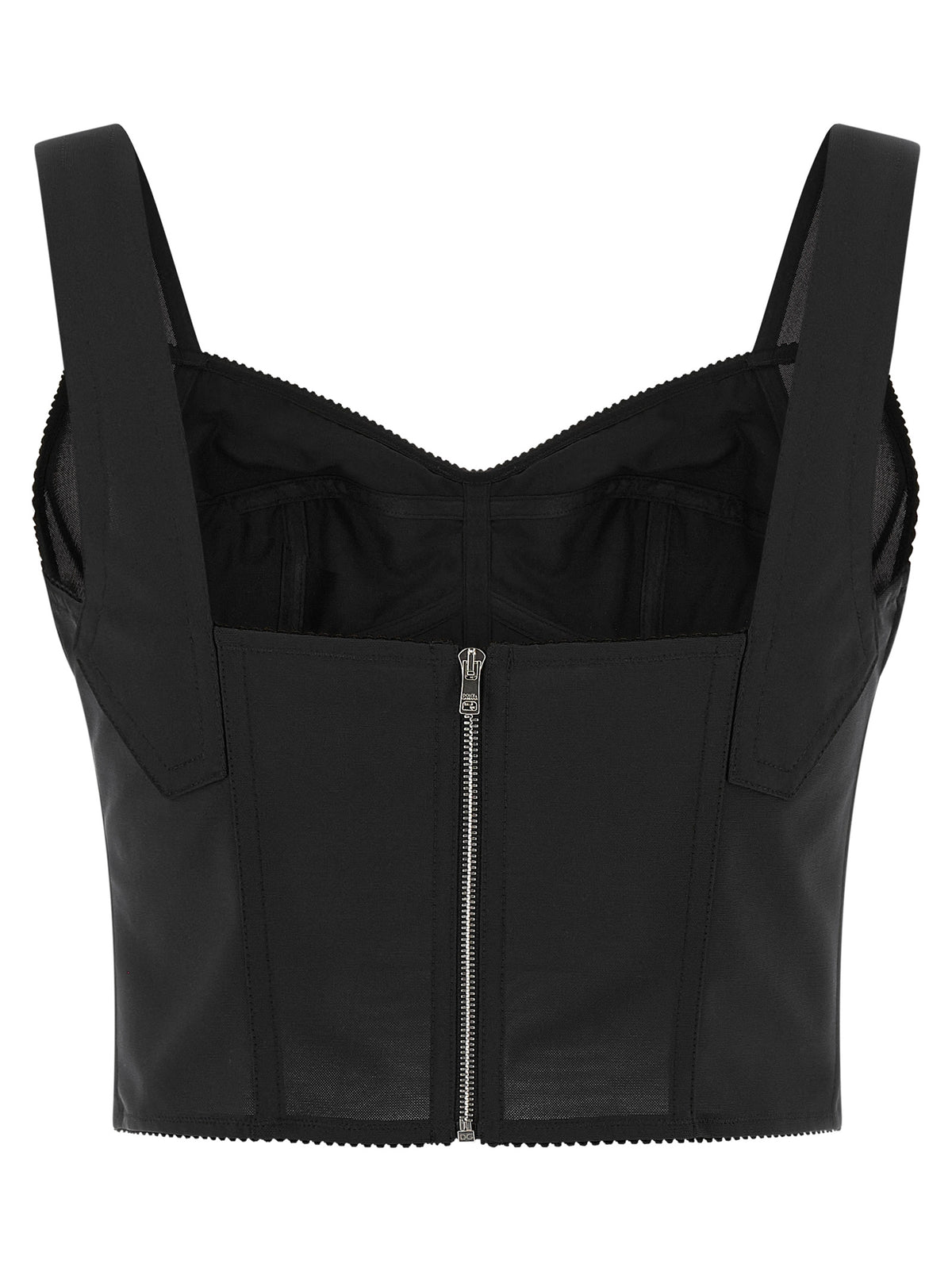 Black Polyamide Tank Tops