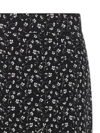 Bicolor Silk Midi Skirt