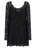 Black Cotton Short Dress