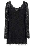 Black Cotton Short Dress