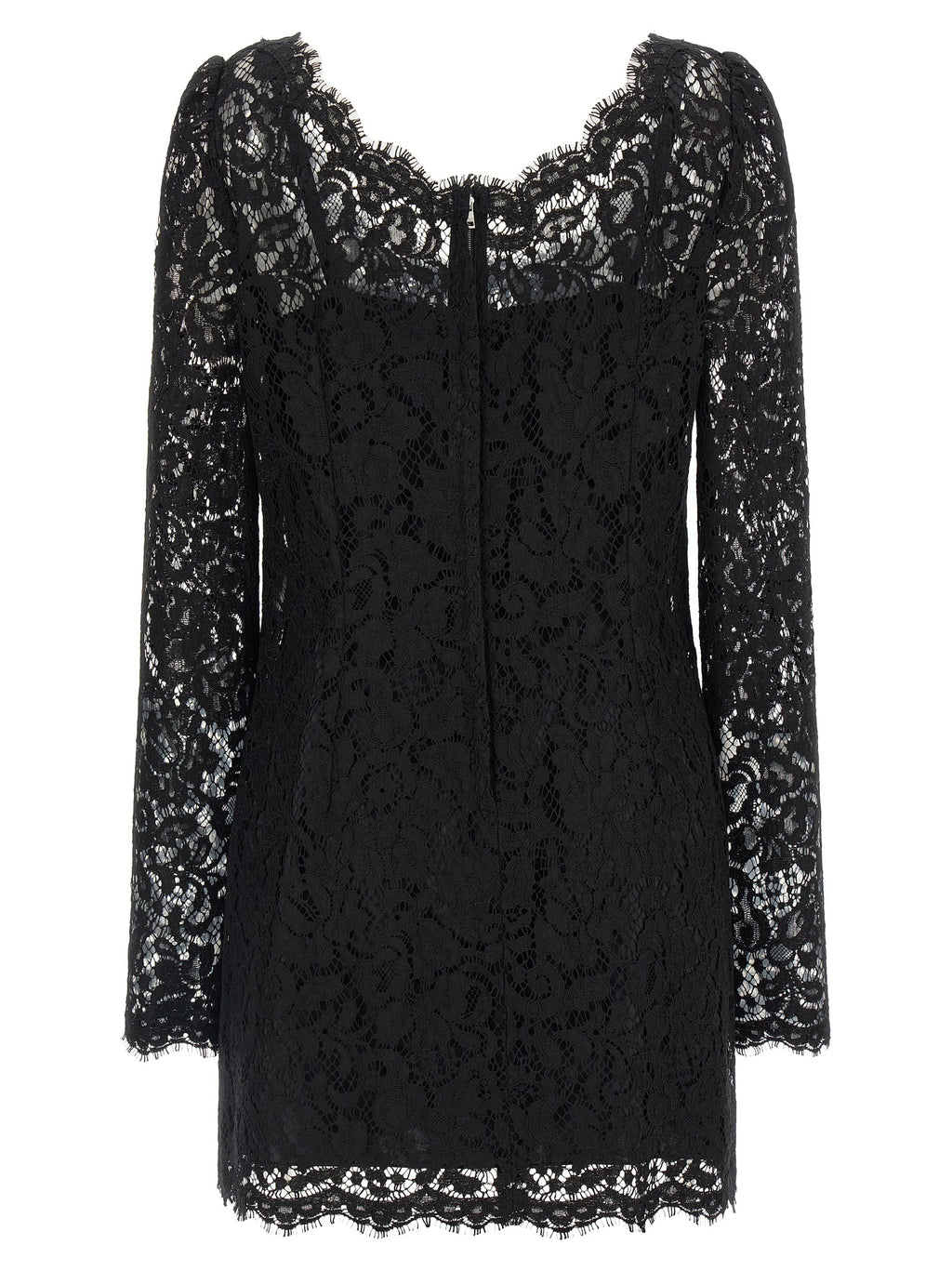 Black Cotton Short Dress